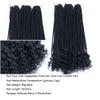 Haolocs 3Pack/Lot Curly Senegalese Twist Crochet Hair 18 Inch Curly Ends Prelooped Goddess Braids Crochet Hair Synthetic Braiding Hair Extensions for Women (#1) view 4