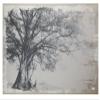 Benzara Wavy Tree Canvas Print, Black and Beige Home Accent view 1