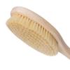 REDECKER Beechwood Bath and Shower Brush - Boar Bristle Back Brush Shower - 17-3/4 inch Handle for Hard-to-Reach Areas - Natural Pig Bristle Fibers Remove Dead Skin - Long Handled Bristle Shower Brush view 2