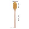 REDECKER Beechwood Bath and Shower Brush - Boar Bristle Back Brush Shower - 17-3/4 inch Handle for Hard-to-Reach Areas - Natural Pig Bristle Fibers Remove Dead Skin - Long Handled Bristle Shower Brush view 3