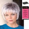 Billie Short Shag Color Nutmeg Gradient - Women's Synthetic Spiky Layers Fringe Tapered Back Average Cap Bundle with MaxWigs Costume Wig Care Guide view 3