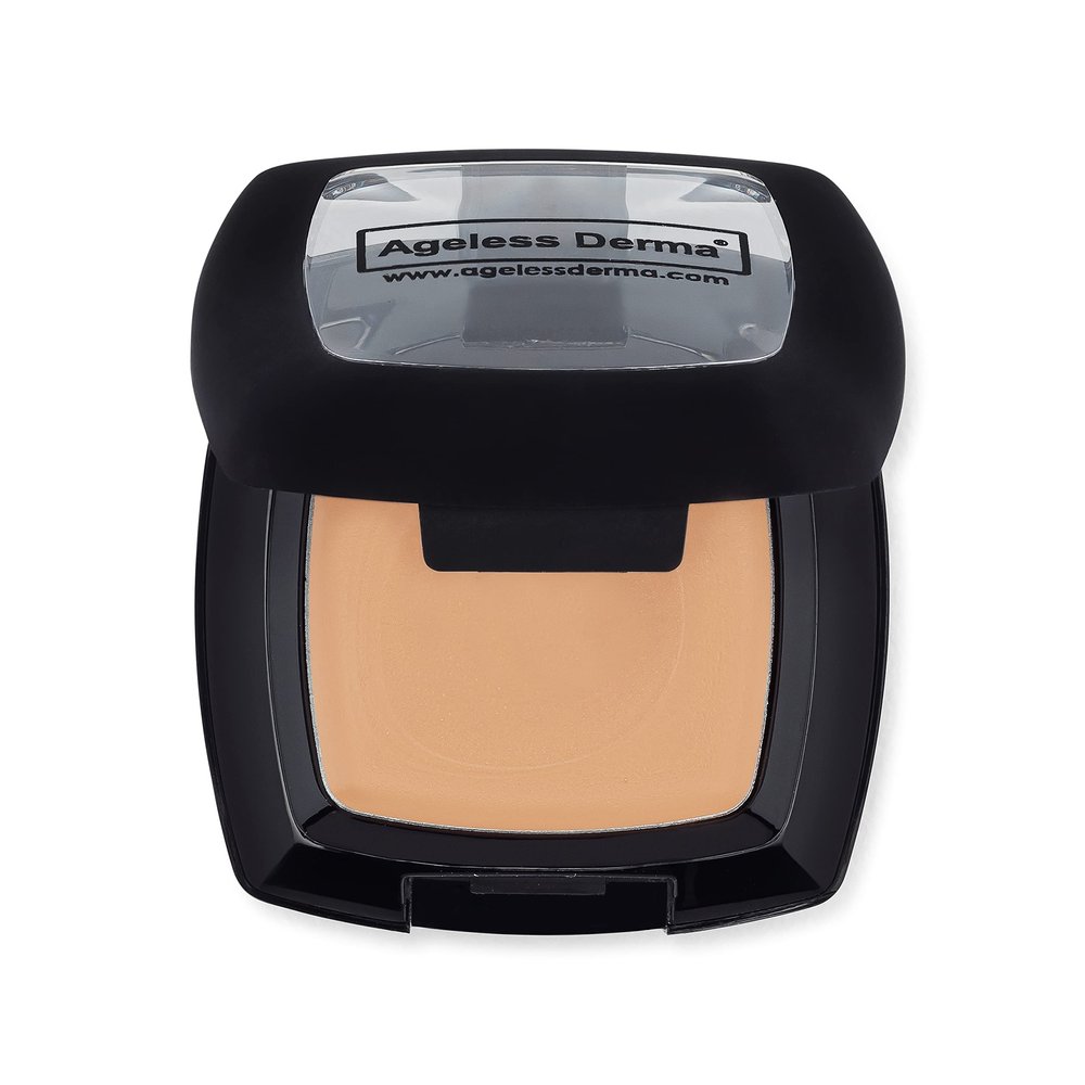 Ageless Derma Camoufleur Mineral Makeup Cream Under Eye Concealer Ivory. This Anti Aging Concealer made in USA with NO Paraben
