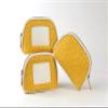 OMM Collection Ostrich Style Small Travel Makeup Case Multifunction Case with Gold Zipper Light Weight Toiletry Bag view 2