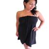 The Spa Dress Slip-On Towel. Offers Less Wardrobe Malfunction Than Traditional Toweling. Doesn't Fall When You Need It to Stay Up. Leaves Hands Free for Beauty Regime. Wear In and Out of Spa view 4