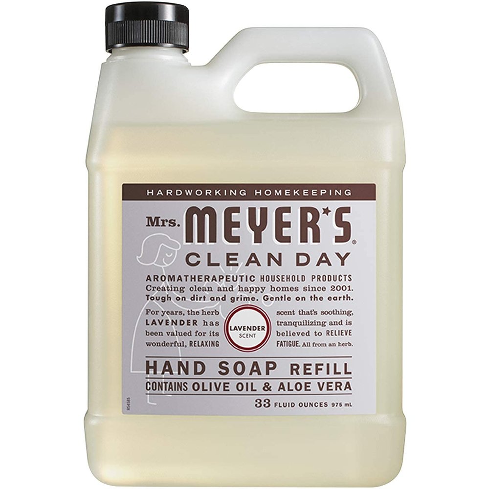 Mrs. Meyers Clean Day Hand Soap Refill, Lavender 33 oz ( Pack of 4)