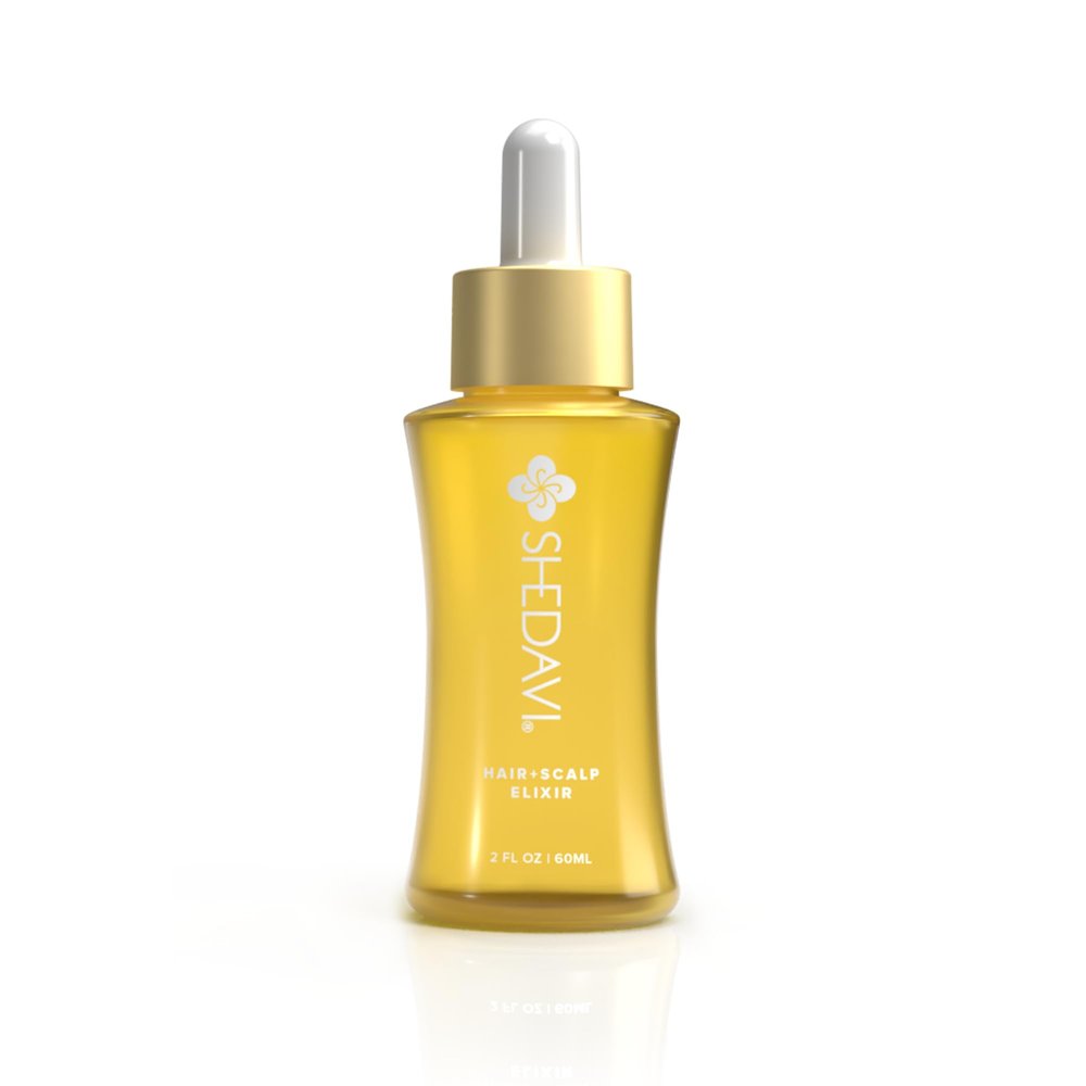 Shedavi Iconic Vegan Hair Serum with Botanicals - Growth Treatment for Women & Men's Dry, Damaged Hair and Scalp with Argan, Coconut, Castor, and Tea Tree Oils