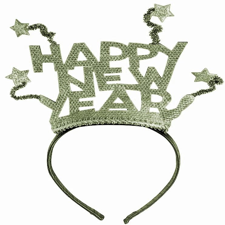 Forum Novelties Happy New Year Party Headband, One Size, As Shown