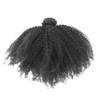 ZigZag Hair Afro Kinky Curly Hair Brazilian Virgin Hair Weave Bundles 4B 4C 100% Human Hair Bundles One Piece Double Weft Hair Extension (16inch) view 4