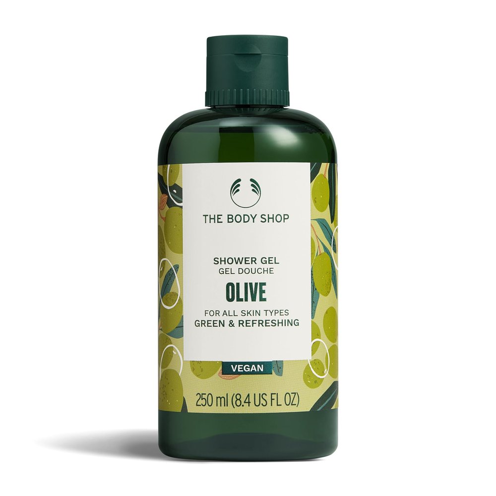 The Body Shop Olive Shower Gel, Paraben-Free Body Wash, 8.4 Fl Oz (Pack of 1)