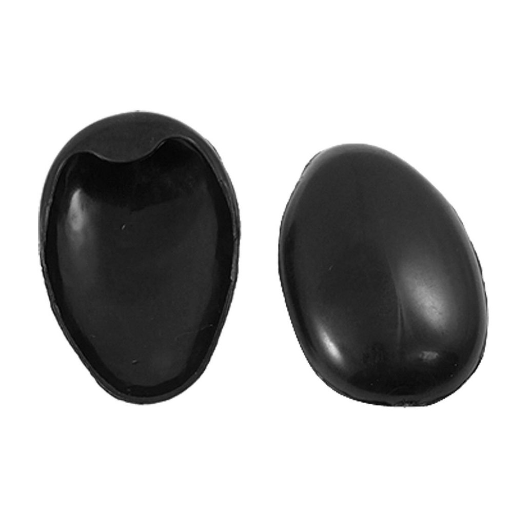 uxcell Pair Barber Black Plastic Hair Dye Ear Cover Protector