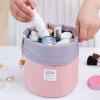 INVODA Travel Cosmetic Bags 2 Packs Waterproof Makeup Bags Multifunctional Bucket Toiletry Bag Barrel Cases Bathroom Storage Carry Cases Toiletry Bags Collapsible and Portable Cosmetic Cases view 2