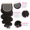Greatremy 5x5 Lace Closure Remy Human Hair Body Wave, Full Cuticle Aligned to Avoid Tangle, Wavy Virgin Human Hair Transparent Lace Closure Pre-Plucked Hairline with Baby Hair 14 inch view 3