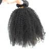 ZigZag Hair Afro Kinky Curly Hair Brazilian Virgin Hair Weave Bundles 4B 4C 100% Human Hair Bundles One Piece Double Weft Hair Extension (18inch) view 1