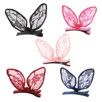 5Pcs Butterfly Hair Clip for Women's Girl's Fashion Black