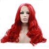 Wig Red Loose Wavy Curl Synthetic Lace Front Wig view 1