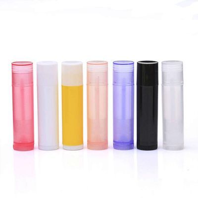 AKOAK 21 Set/Pack Assorted 7 Colors Lip Balm Empty Container Tubes with Twist Bottom and Top CapsCapacity:3/16 Oz (5.5 ml)