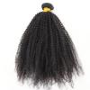 ZigZag Hair Afro Kinky Curly Hair Brazilian Virgin Hair Weave Bundles 4B 4C 100% Human Hair Bundles One Piece Double Weft Hair Extension (22inch) view 2