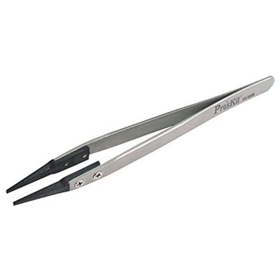 Proskit TZ-300B Anti-static Precision Tweezer For Jewelry Electronic Hand Tools Soft Tip Tweezers