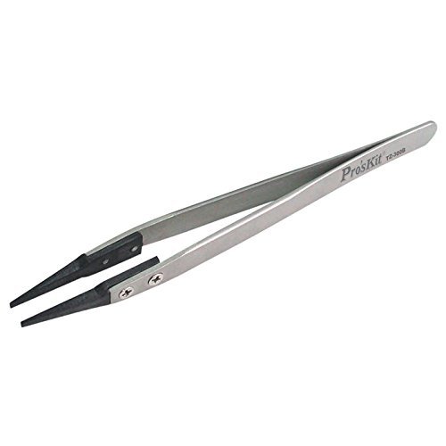 Proskit TZ-300B Anti-static Precision Tweezer For Jewelry Electronic Hand Tools Soft Tip Tweezers