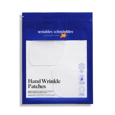Wrinkles Schminkles Hand Wrinkle Patches - Reusable Silicone Wrinkle Pads for Dehydrated, Weathered & Sun-Exposed Hands, Reduce Hand Wrinkles - Ideal for Overnight Use (2 Pack)