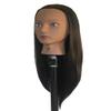 Bellrino 30" (Long and thick) Ethnic Cosmetology Mannequin Manikin Training Head with Synthetic Fiber with Table Clamp Holder (SYNTHETIC-MAYA+C) view 2