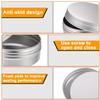 TecUnite 24 Pcs 4 oz Metal Tin Cans Aluminum Round Tin Containers Empty Cans with Screw Lid for Candle Storage Cosmetic Sample Travel Salve Cream view 3