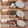 TecUnite 24 Pcs 4 oz Metal Tin Cans Aluminum Round Tin Containers Empty Cans with Screw Lid for Candle Storage Cosmetic Sample Travel Salve Cream view 4