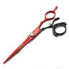 Professional hairdressing scissors 6 inch personality rotation handle haircut hair scissors tools (2pcs) view 4