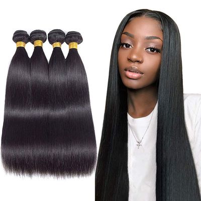 12A Straight Bundles Human Hair 14" 16" 18" 20" 400g Brazilian Remy Straight Hair 4 Bundles Deals 100% Unprocessed Virgin Raw Remy Human Hair Bundles Weave Natural Color