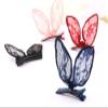Numblartd 5 Pcs Cute Bunny Ears Lace Bow Hair Clip - Fashion Head Clip Hair Accessories for Women Lady (Color Random) view 4
