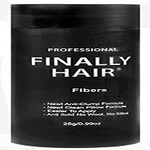 Finally Hair Keratin Hair Building Fibers for Hair Thickening Fiber Hair Loss Concealer. (Dark Grey & Pepper)