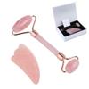 LZLRUN Jade Roller for Face, Real Natural Gua Sha Tools Set No Squeaks Tool for Skin Rejuvenate Therapy Puffiness Treatments view 1