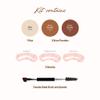 Ruby Kisses Go Brow Eyebrow Kit, Dual Shade Powder & Wax, Includes 3 Stencils, Perfect for Shaping & Defining, Natural Brow Look, Ideal for Sparse Brows view 4