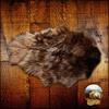 Dark Brown Beaver Skin Pelt Rug - Luxury Faux Fur - Unique OOAK Accent Throw Rug - Fur Accents Original - USA (60" Long) view 1