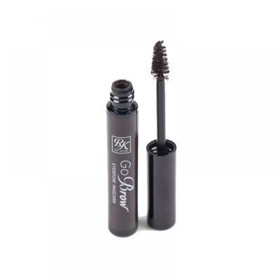 Ruby Kisses GoBrow Tinted Brow Mascara Eyebrow Gel, Fast Sculpt and Shapes Eyebrows (Black Dark Brown)