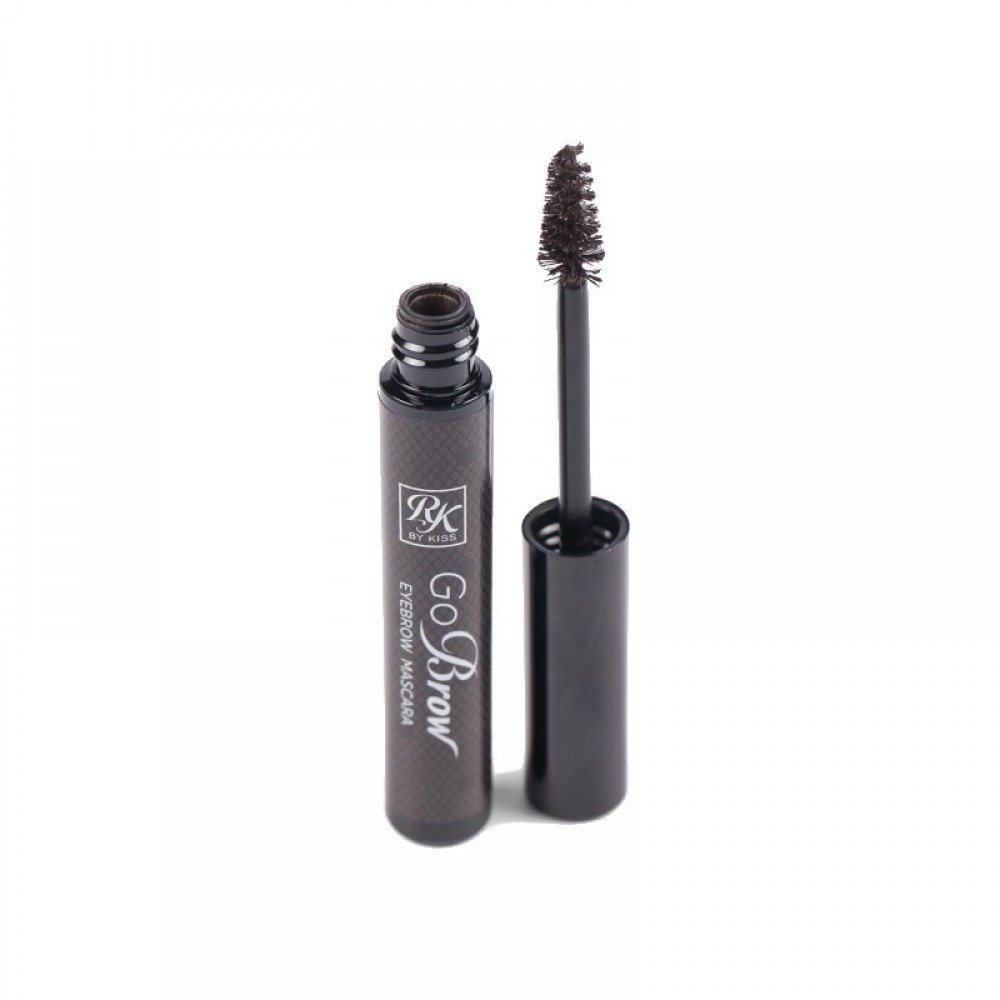 Ruby Kisses GoBrow Tinted Brow Mascara Eyebrow Gel, Fast Sculpt and Shapes Eyebrows (Black Dark Brown)