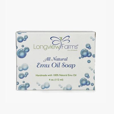 Longview Farms Emu Oil Soap - Gentle Cleansing Bars for Sensitive Skin - Soap Bars with Emu Oil and More for Smooth, Healthy Skin (Colloidal Oatmeal)