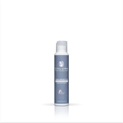 COLURE Shine Serum Plus Dramatic Lustrous Gloss & Frizz Eliminator Thermal & Color-Safe Heat Protectant Serum Vegan 3.4 oz