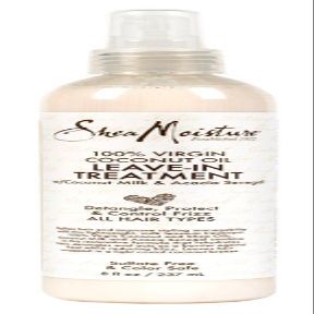 Shea Moisture 100% Virgin Coconut Oil Leave-In Treat 8 Ounce (237ml) (6 Pack)