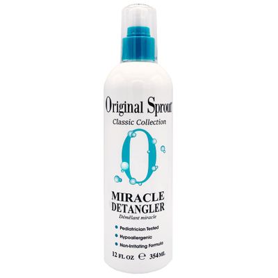 Original Sprout Miracle Detangler Spray, Lightweight Non-Greasy Leave-In Conditioner Spray for All Hair Types, Smooths, Softens & Detangles, Vegan, Cruelty-Free, Safe for Kids & Adults, 12 fl oz