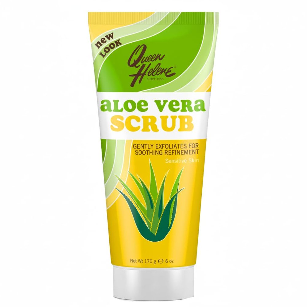 Queen Helene Facial Scrub, Aloe Vera, 6 Oz (Packaging May Vary)