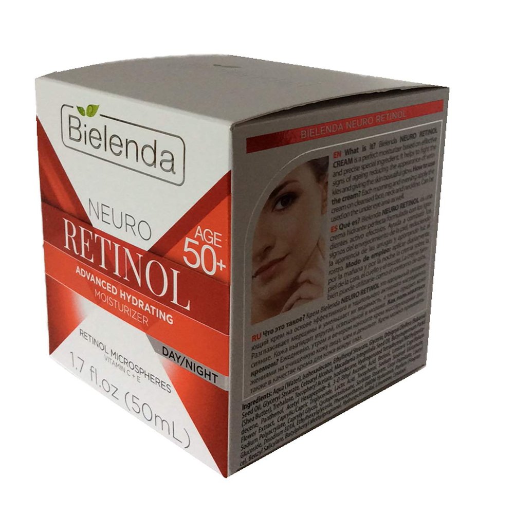 BIELENDA NEURO RETINOL 50 + VITAMIN C & E ADVANCED HYDRATING MOISTURIZER DAY/NIGHT 1.7 FL OZ