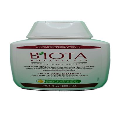 B'IOTA Botanicals Herbal Care Experts Daily Care Shampoo For Normal/Dry Thinning Hair, 10.1 OZ