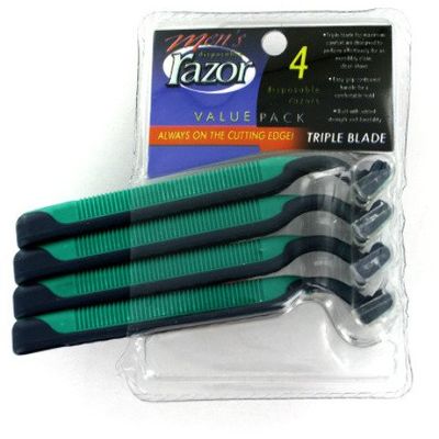 Bulk Buys Triple Blade Men's Razor Pack of 25
