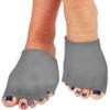 Bcurb Toe Gel-Lined Compression Socks (1 Pair) Toes Separating Therapeutic Moisturizes Dry Feet Hard Cracked Skin. (Gray, Medium) view 1