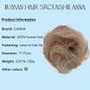 CAISHA 100% HUMAN HAIR Scrunchie Hair Piece Updo Braid Hair Scrunchy Messy Bun Red Blonde Mix H312m view 2