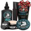 Bossman Complete Beard Kit  Men's Beard Oil Jelly, Fortifying Shower Conditioner, Balm, Mustache Wax & Comb  Beard Softener & Grooming Care  Men Gift Set (Magic Scent) view 1