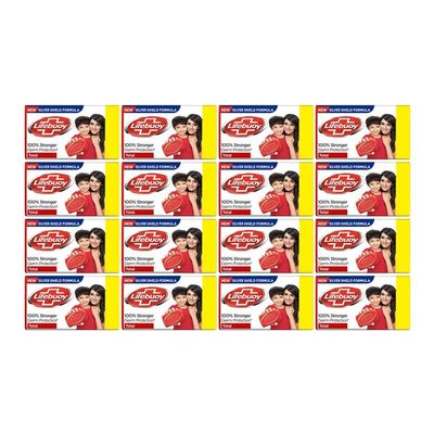 Lifebuoy Total Red Soap, 16-Count - 44 grams each