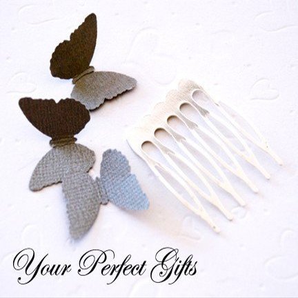 20 pcs 1.25 inch (30mm) Silver Plated Metal Hair Combs 5 Teeth for Wedding Bridal Flower Tiara Jewelry Craft Supplies AC004
