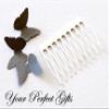 10 pcs 2 inch (50mm) Silver Plated Metal Hair Combs 10 Teeth for Wedding Bridal Flower Tiara Jewelry Craft Supplies AC005 view 1